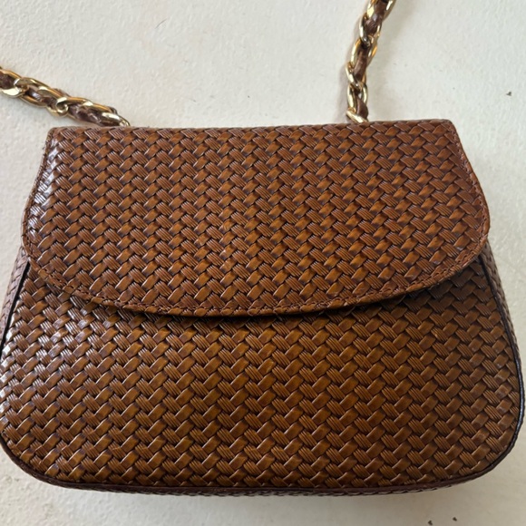Vintage Retta Wolff Woven Leather Crossbody Bag – Made in Italy - Picture 3 of 9